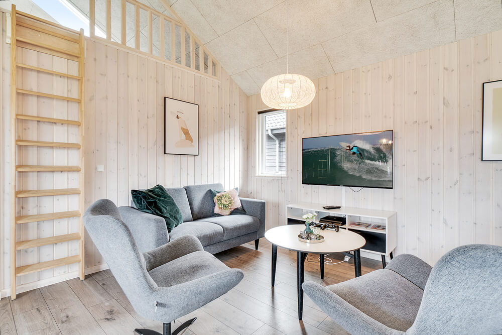 Aktivitätsraum im Luxusferienhaus Nr. 464 mit 6 Schlafzimmern und Platz für 16 Gäste.