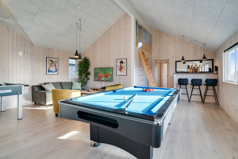 Veranstaltet ein Turnier im Aktivitätsraum, wenn ihr das Ferienhaus Nr. 478 in Westjütland besucht.