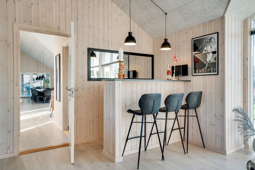 Das Ferienhaus 477 ist mit eigener Bar ausgestattet