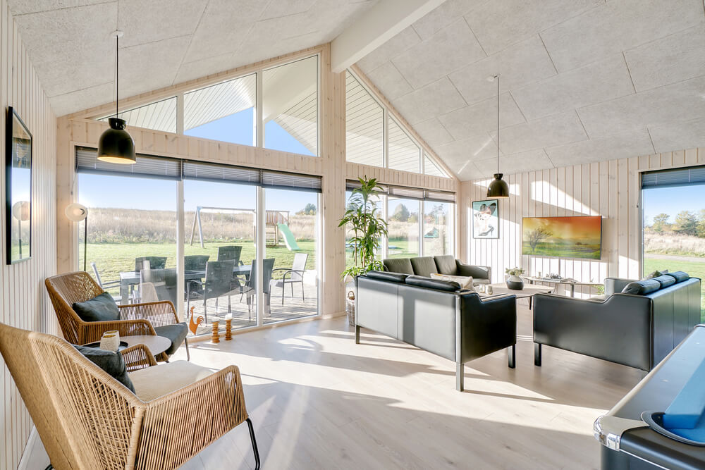 Der Aufenthaltsraum bietet Platz für 26 Personen, wenn ihr das Ferienhaus 479 in Ostjütland besucht.