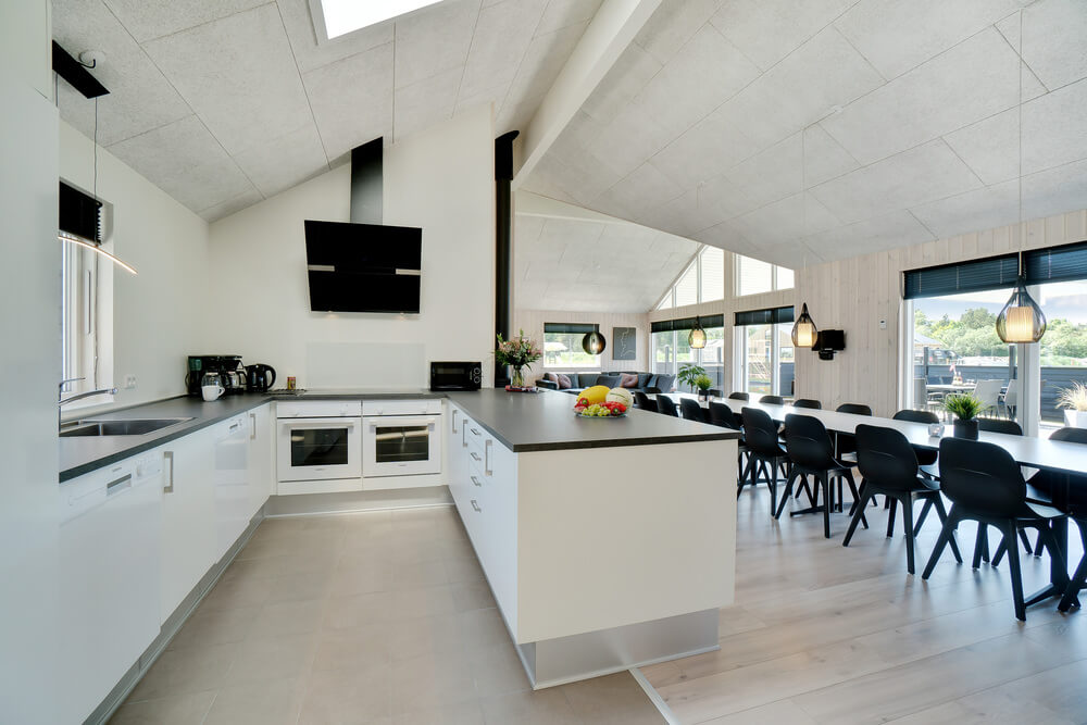 Die Küche im Luxusferienhaus Nr. 475 ist gut eingerichtet.