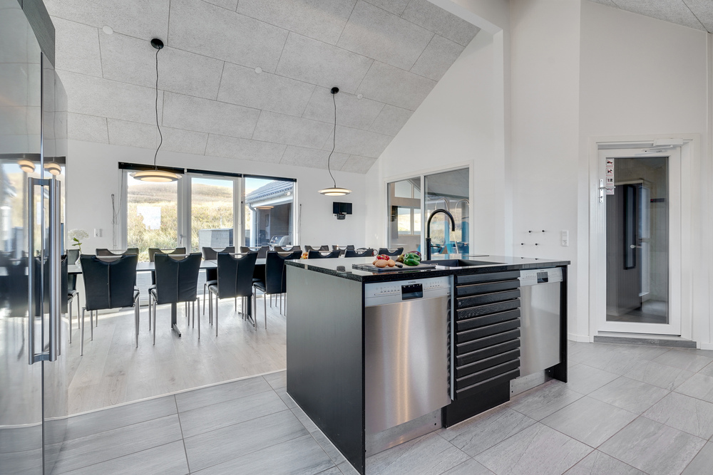 Die Küche im Luxusferienhaus Nr. 486 ist gut eingerichtet.