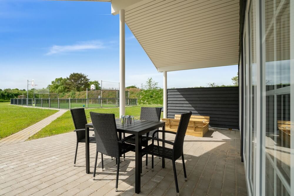 Große Terrasse am Luxusferienhaus Nr. 500 in Nordjütland.
