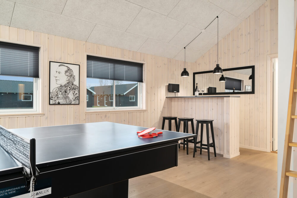 Aktivitätsraum im Luxusferienhaus Nr. 726 mit 7 Schlafzimmern und Platz für 18 Gäste.