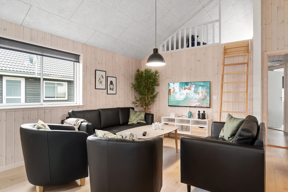 Aktivitätsraum im Luxusferienhaus Nr. 730 mit 9 Schlafzimmern und Platz für 24 Gäste.