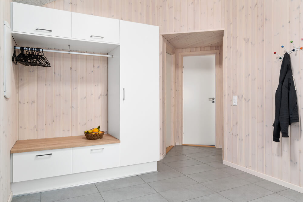 Der geräumige Eingangsbereich im Luxusferienhaus Nr. 727 in Deutschland