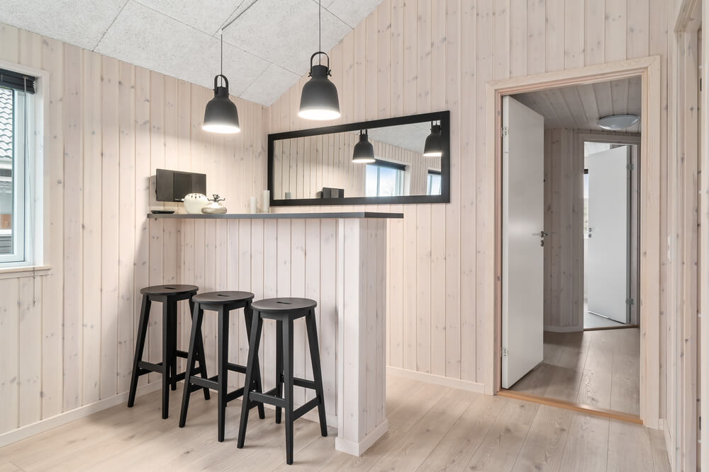 Das Ferienhaus 733 ist mit eigener Bar ausgestattet