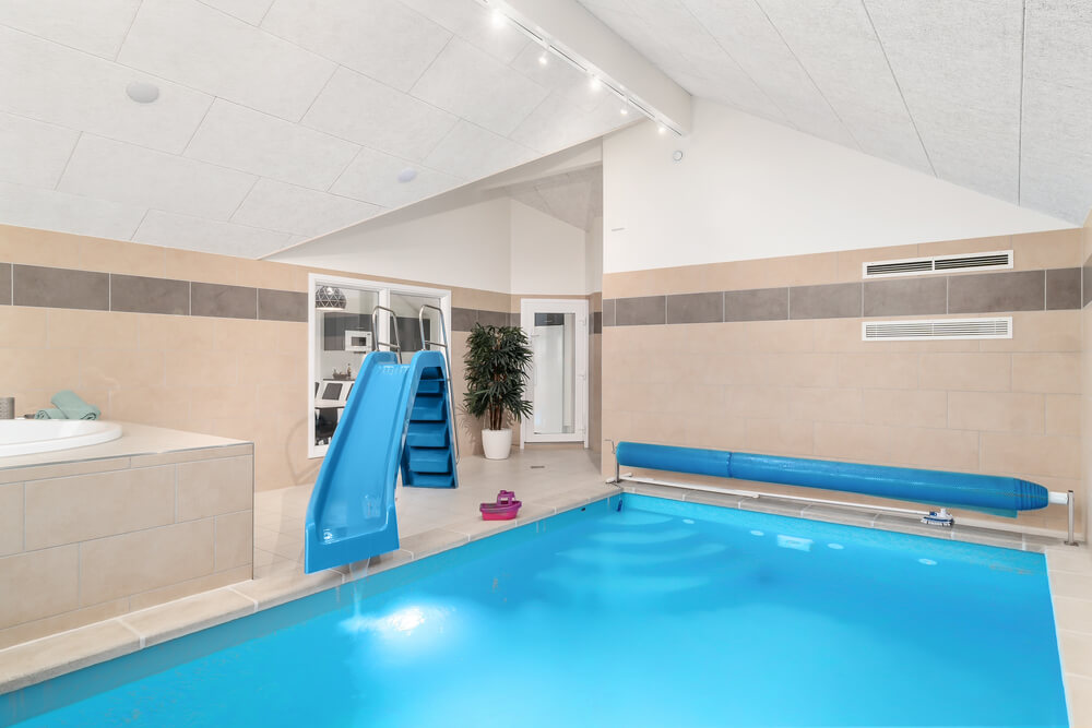 Der schicke Pool im Luxusferienhaus Nr. 733 für 18 Personen