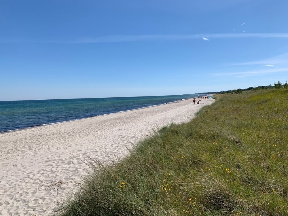 Der Strand in der Nähe von Luxusferienhaus Nr. 519.