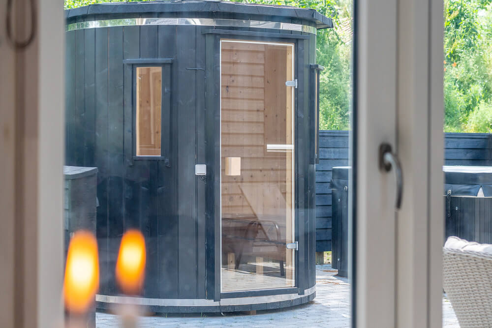 Das Luxusferienhaus Nr. 519 ist unter anderem mit einer schönen Sauna ausgestattet.