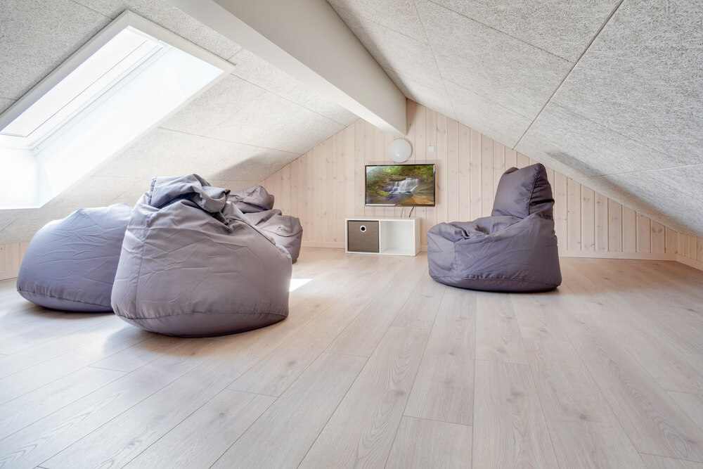 Einige der 30 Schlafgelegenheiten befinden sich im Luxusferienhaus Nr. 491 auf dem ausgebauten Dachboden