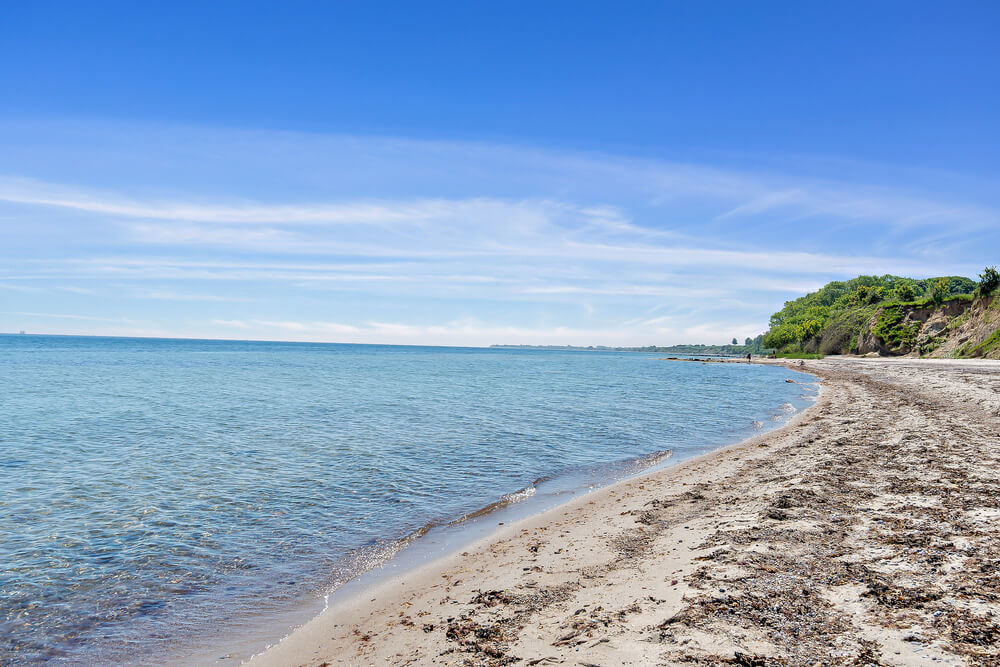 Der Strand in der Nähe von Luxusferienhaus Nr. 491.