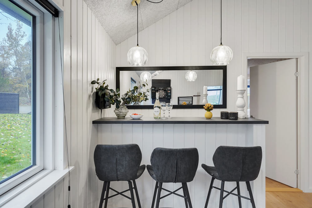 Das Ferienhaus 513 ist mit eigener Bar ausgestattet