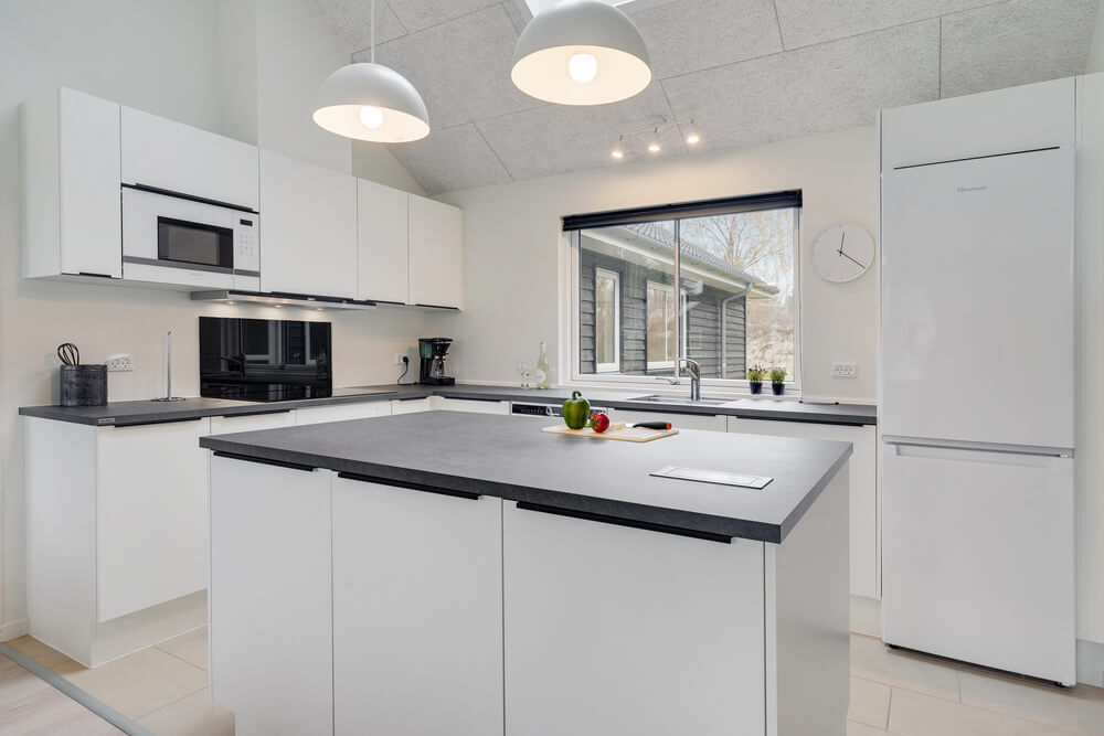 Die Küche im Luxusferienhaus Nr. 509 ist gut eingerichtet.