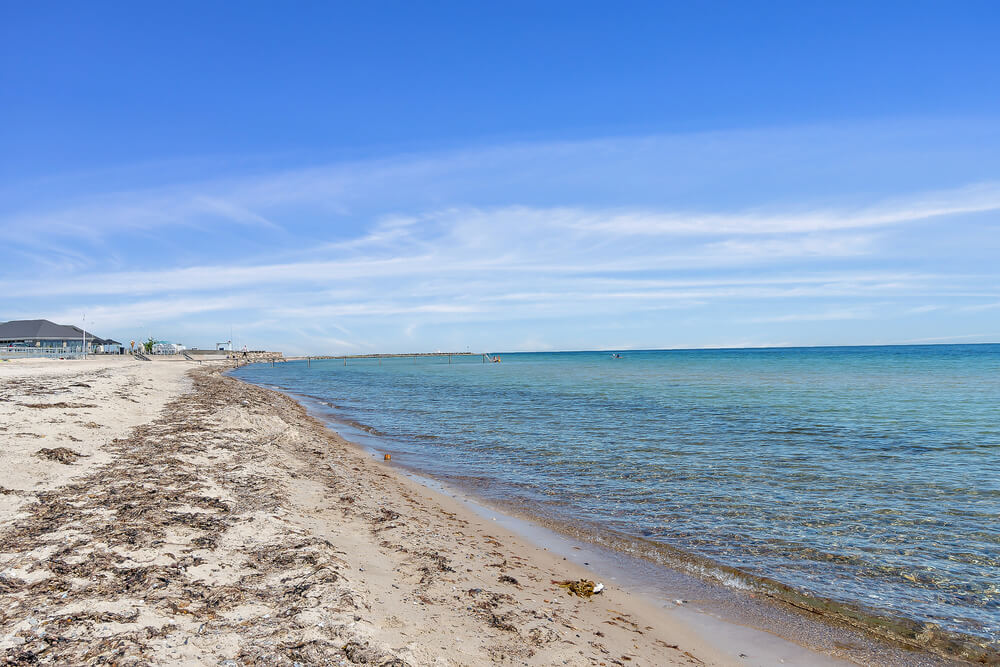 Der herrliche Strand in der Nähe von Luxusferienhaus Nr. 531 bei Südjütland.