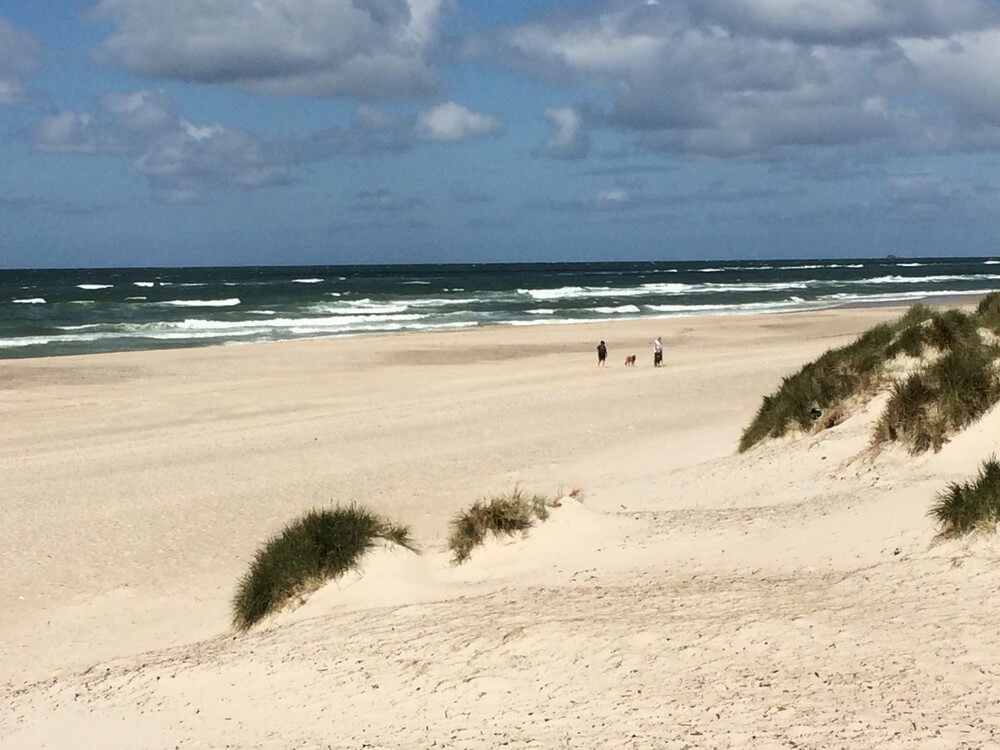Der herrliche Strand in der Nähe von Luxusferienhaus Nr. 518 bei Westjütland.