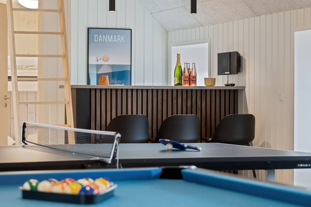 Das Ferienhaus 528 ist mit eigener Bar ausgestattet