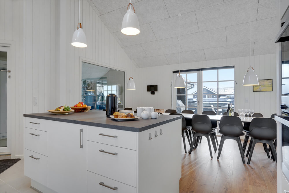 Die Küche im Luxusferienhaus Nr. 520 ist gut eingerichtet.