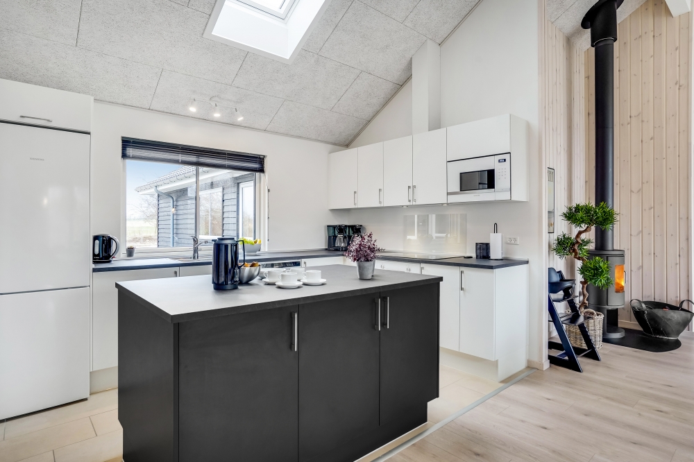 Die Küche im Luxusferienhaus Nr. 527 ist gut eingerichtet.
