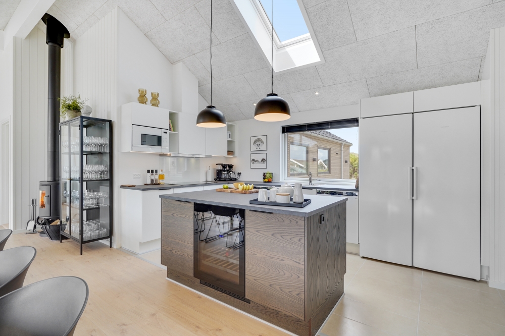 Die Küche im Luxusferienhaus Nr. 541 ist gut eingerichtet.