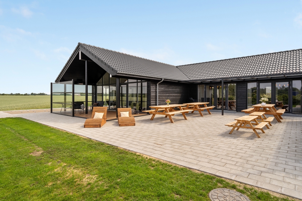 Große Terrasse am Luxusferienhaus Nr. 546 in Limfjord.