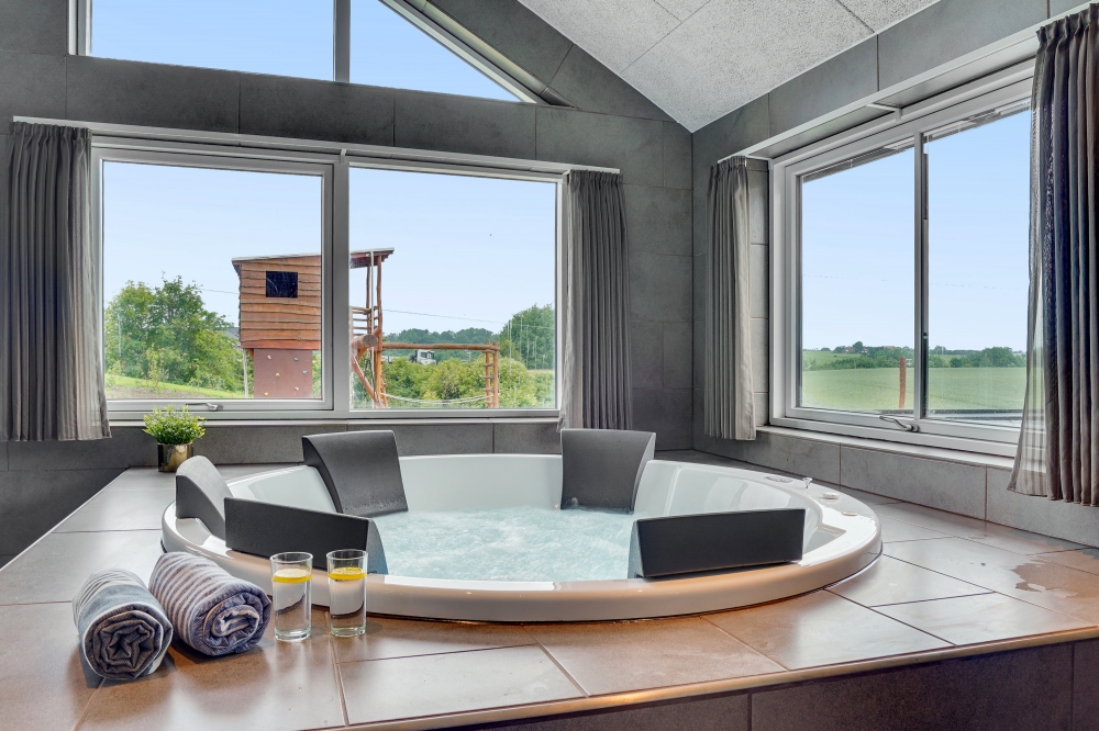 Das Luxusferienhaus Nr. 546 ist unter anderem mit einer schönen Sauna ausgestattet.