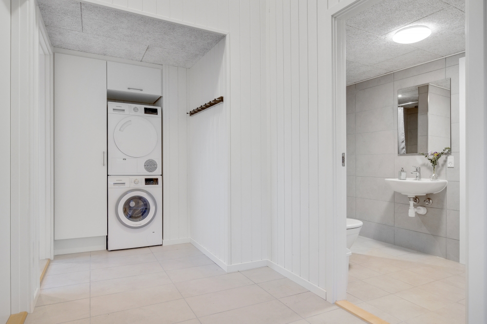 Eines der Badezimmer im Luxusferienhaus Nr. 549