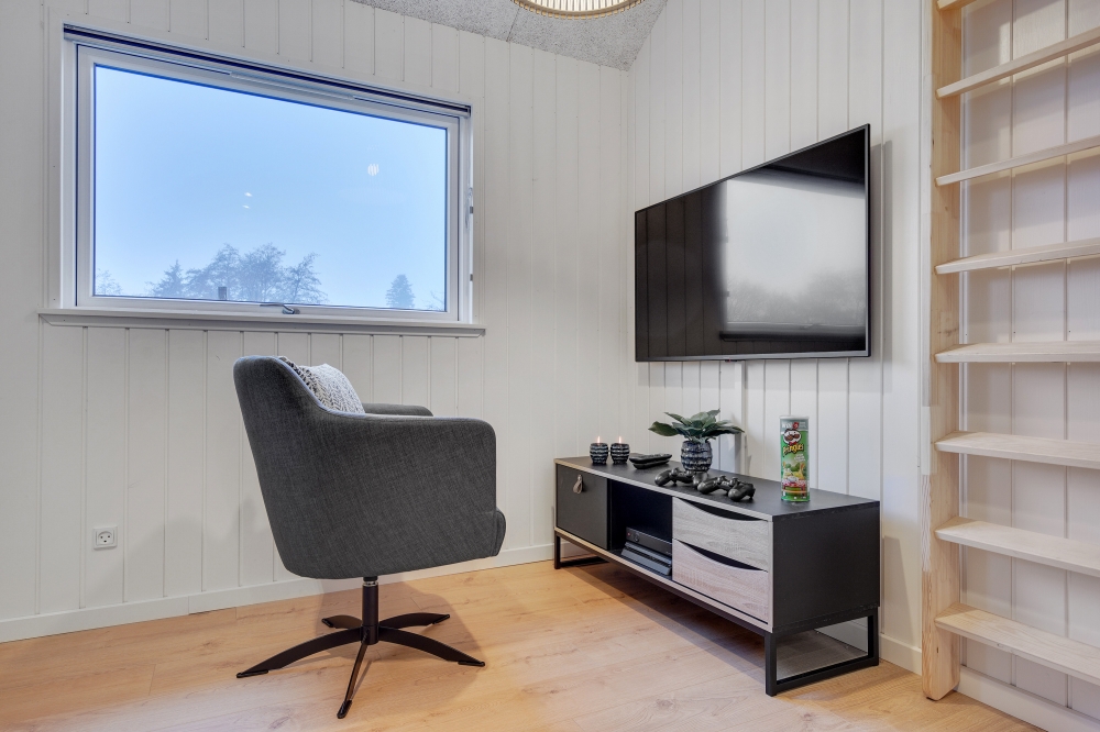 Aktivitätsraum im Luxusferienhaus Nr. 549 mit 5 Schlafzimmern und Platz für 14 Gäste.
