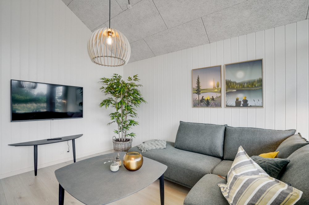 Das Wohnzimmer im Luxusferienhaus Nr. 540.