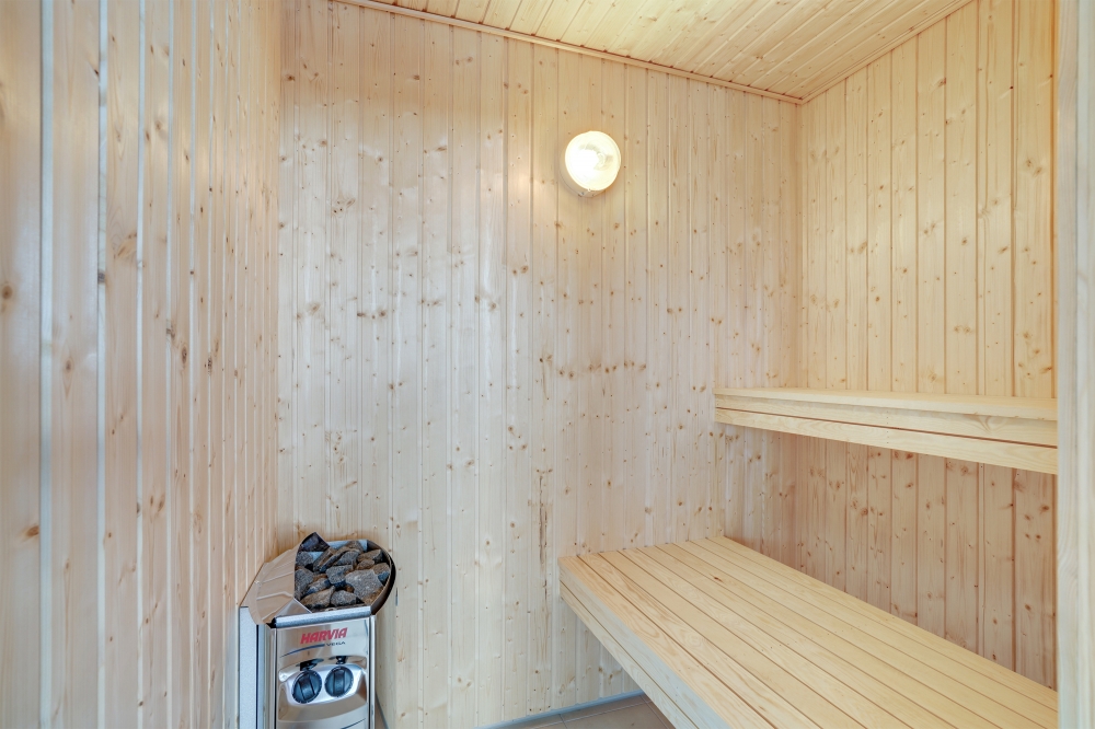 Genießen Sie die heiße Sauna im Luxusferienhaus Nr. 547 für 18 Personen