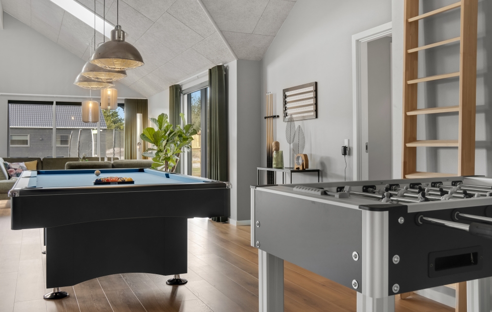 Veranstaltet ein Turnier im Aktivitätsraum, wenn ihr das Ferienhaus Nr. 554 in Westjütland besucht.