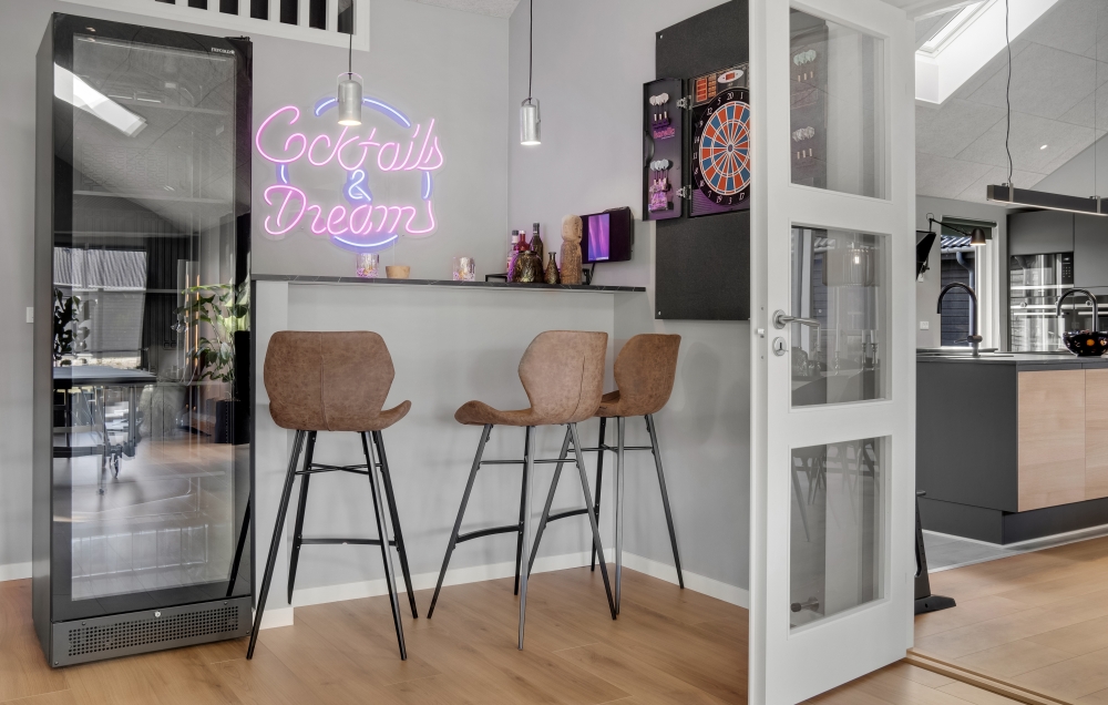 Das Ferienhaus 554 ist mit eigener Bar ausgestattet