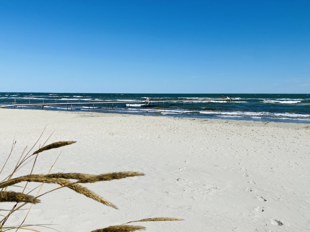 Der Strand in der Nähe von Luxusferienhaus Nr. 602.