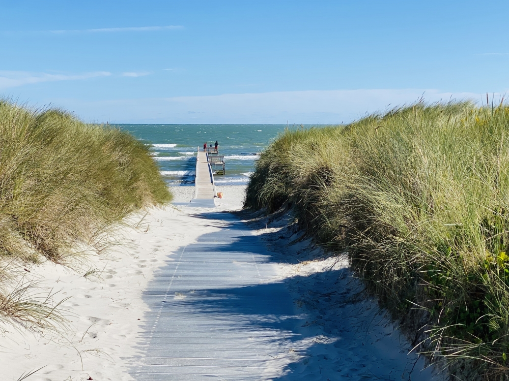 Der herrliche Strand in der Nähe von Luxusferienhaus Nr. 602 bei Nordjütland.