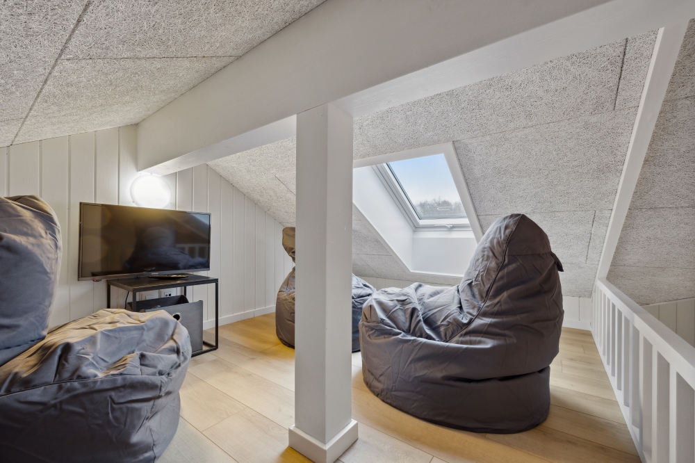 Einige der 20 Schlafgelegenheiten befinden sich im Luxusferienhaus Nr. 751 auf dem ausgebauten Dachboden