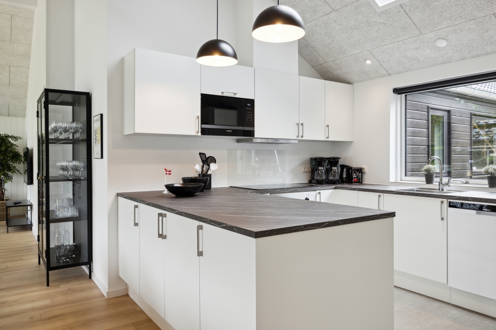 Die Küche im Luxusferienhaus Nr. 755 ist gut eingerichtet.