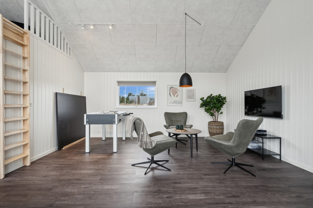 Aktivitätsraum im Luxusferienhaus Nr. 610 mit 7 Schlafzimmern und Platz für 18 Gäste.