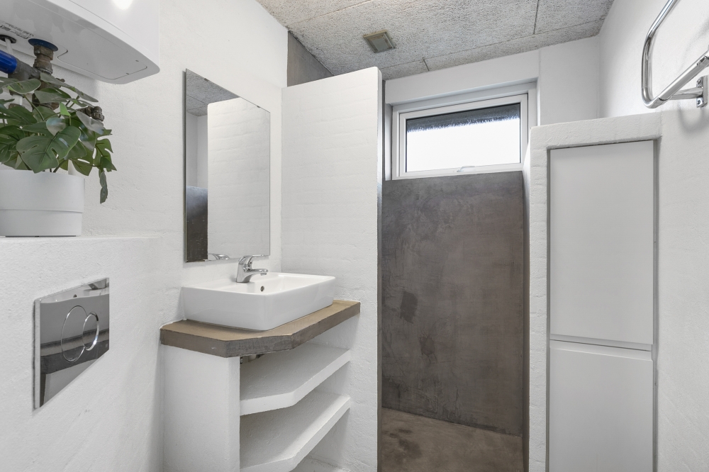 Eines der Badezimmer im Luxusferienhaus Nr. 613