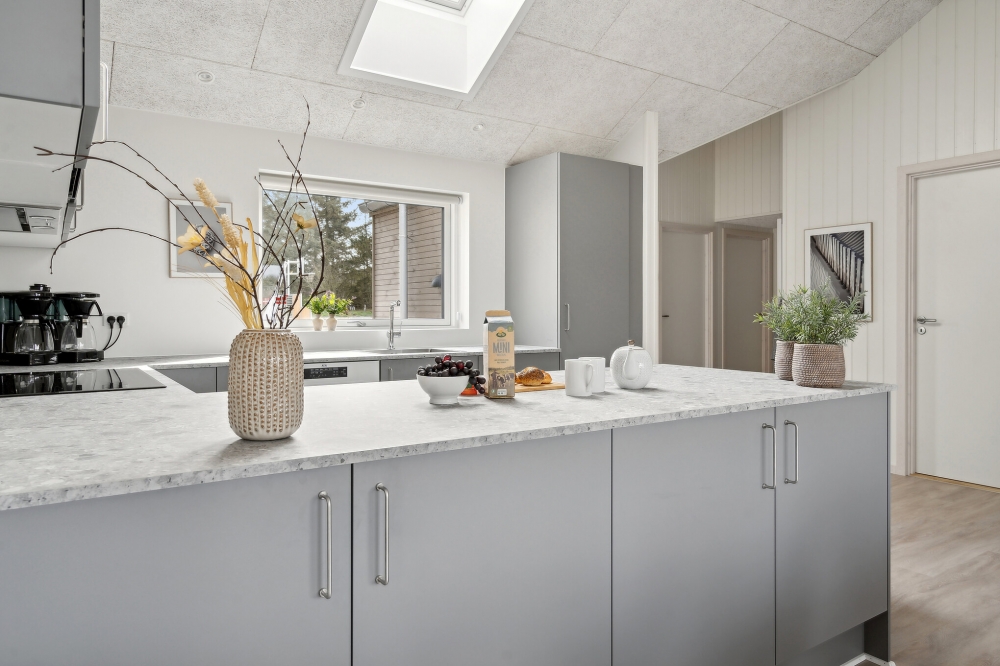 Die Küche im Luxusferienhaus Nr. 624 ist gut eingerichtet.