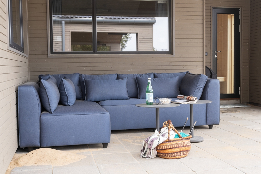 Das Luxusferienhaus Nr. 624 hat eine tolle Terrasse, die mit hochwertigen Gartenmöbeln für 14 Personen ausgestattet ist.