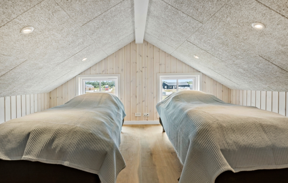 Einige der 20 Schlafgelegenheiten befinden sich im Luxusferienhaus Nr. 629 auf dem ausgebauten Dachboden