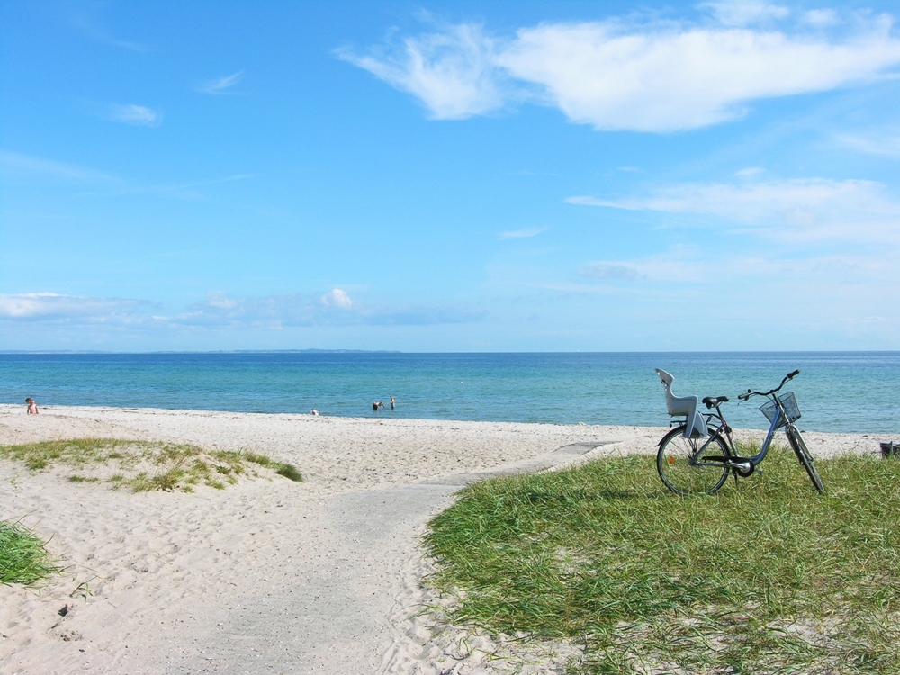 Der Strand in der Nähe von Luxusferienhaus Nr. 640.