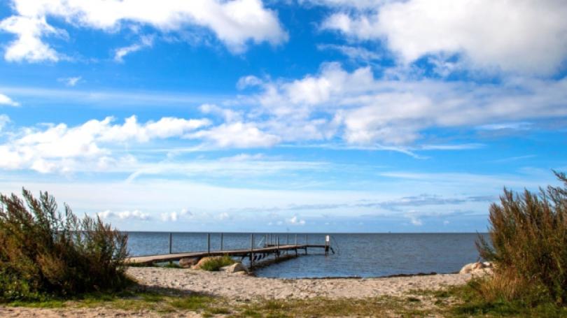 Der Strand in der Nähe von Luxusferienhaus Nr. 644.