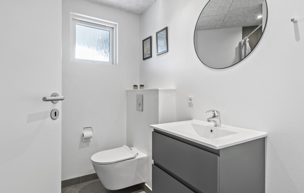 Eines der Badezimmer im Luxusferienhaus Nr. 193