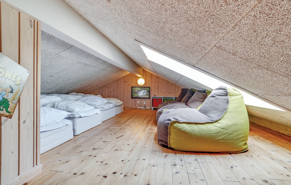 Einige der 18 Schlafgelegenheiten befinden sich im Luxusferienhaus Nr. 304 auf dem ausgebauten Dachboden