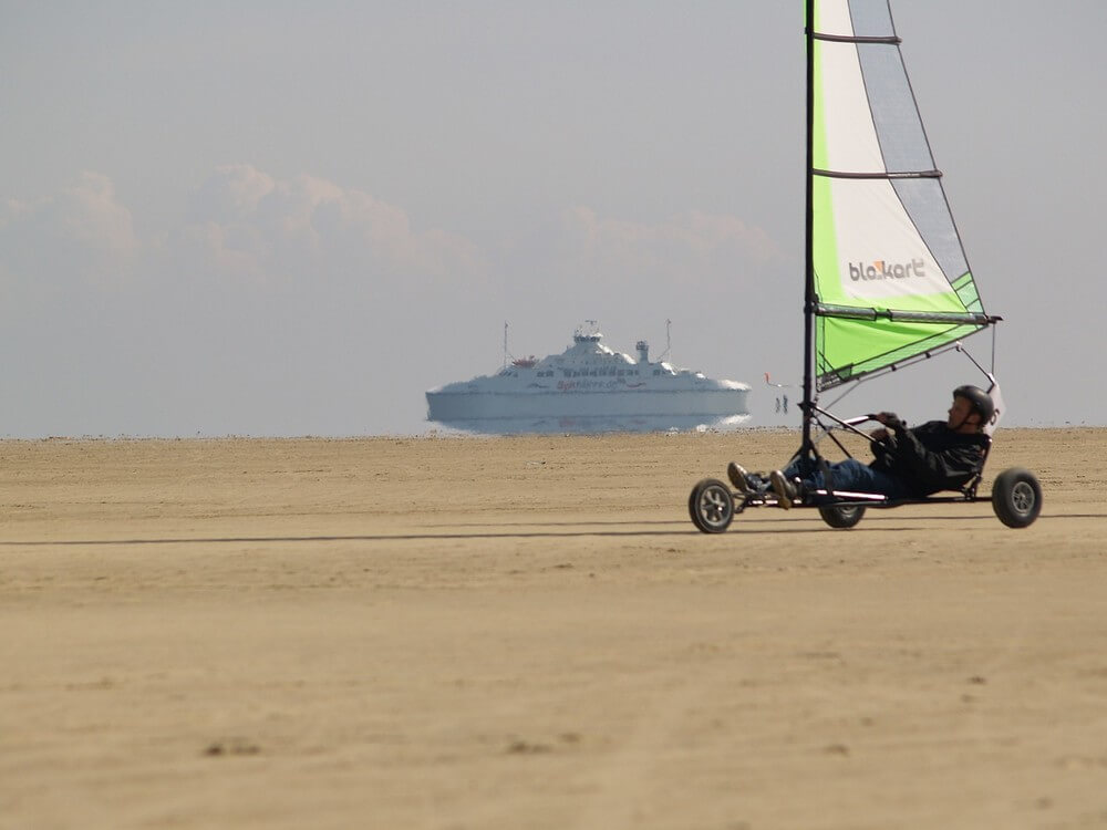 Der Strand in der Nähe von Luxusferienhaus Nr. 182.
