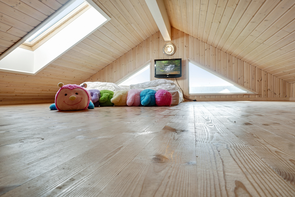 Einige der 20 Schlafgelegenheiten befinden sich im Luxusferienhaus Nr. 237 auf dem ausgebauten Dachboden