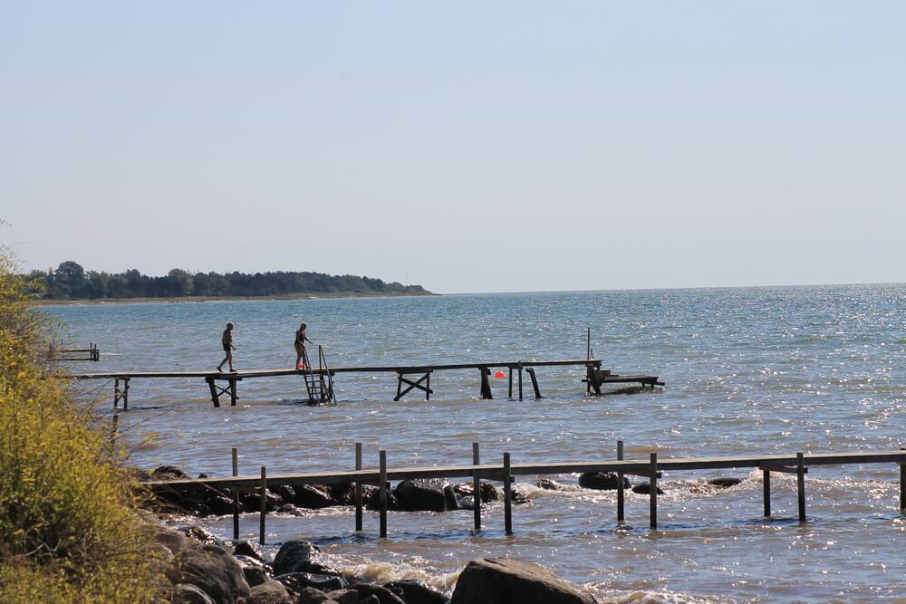 Der Strand in der Nähe von Luxusferienhaus Nr. 242.