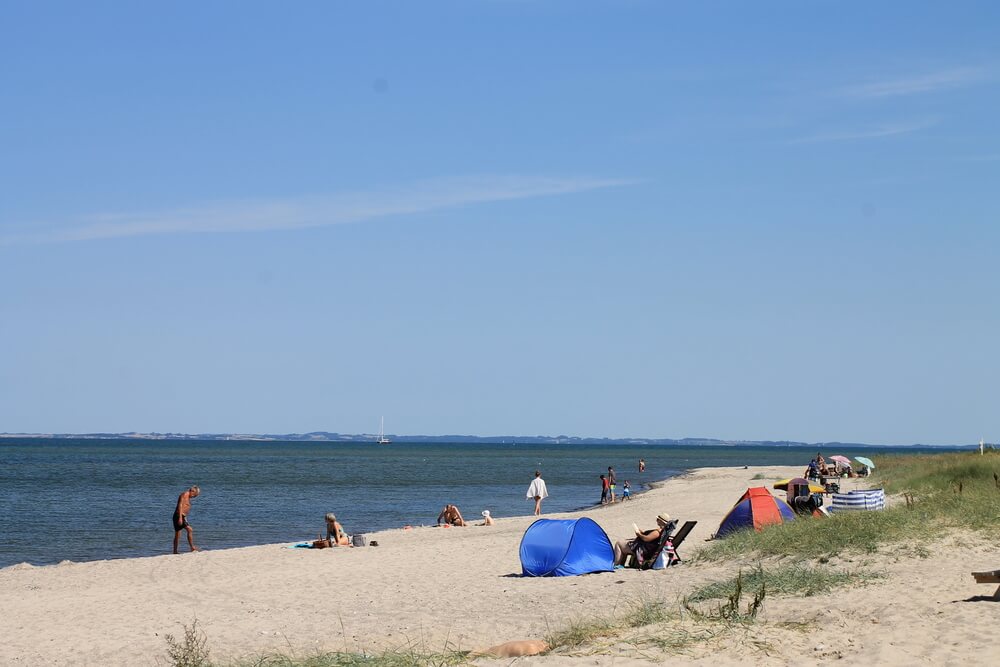 Der Strand in der Nähe von Luxusferienhaus Nr. 289.