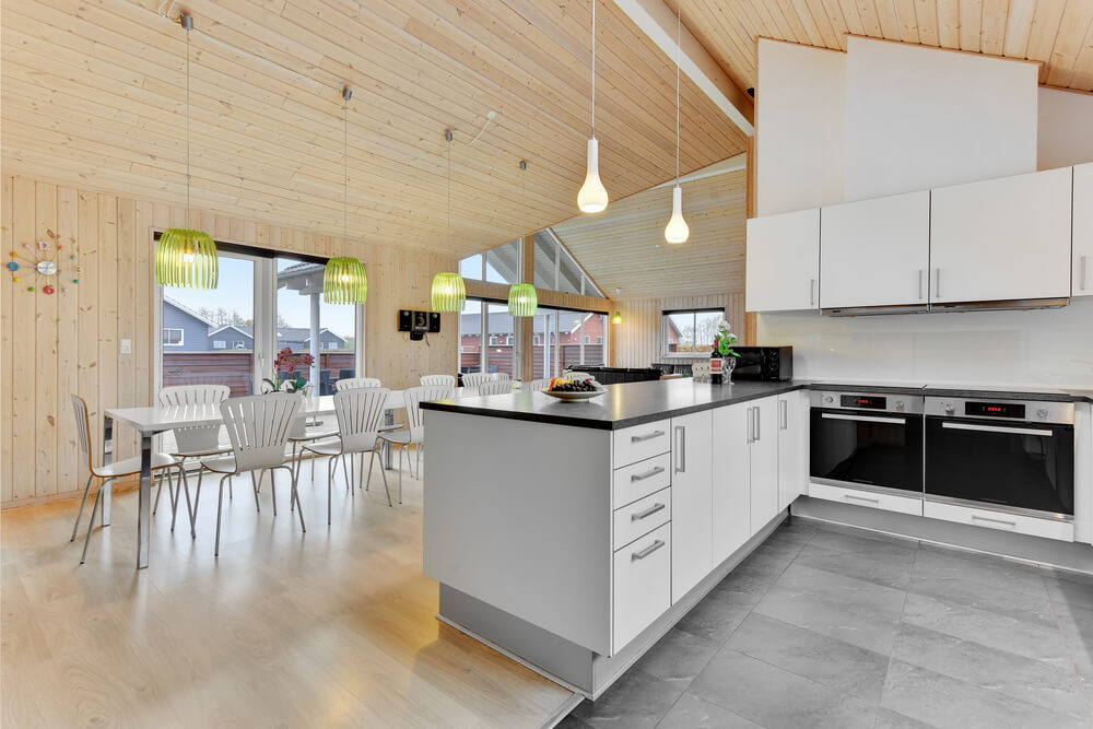 Die Küche im Luxusferienhaus Nr. 280 ist gut eingerichtet.